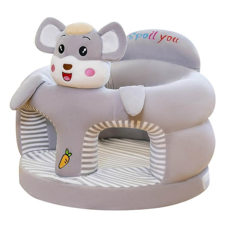 Cute Cartoon Infant Safety Seat – Soft Plush Baby Sofa with Anti-Rollover Design