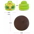 Cute Cartoon Infant Safety Seat – Soft Plush Baby Sofa with Anti-Rollover Design