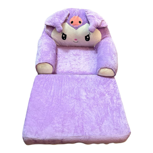 2-in-1 Plush Foldable Kids Sofa & Bed – Soft & Cozy Convertible Seat