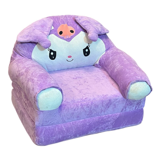 2-in-1 Plush Foldable Kids Sofa & Bed – Soft & Cozy Convertible Seat
