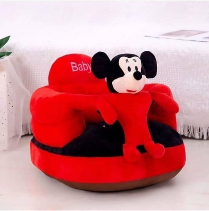 Cute Cartoon Infant Safety Seat – Soft Plush Baby Sofa with Anti-Rollover Design